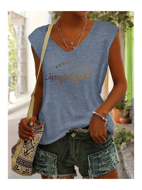 perfectly woman oversize sleeveless t shirt