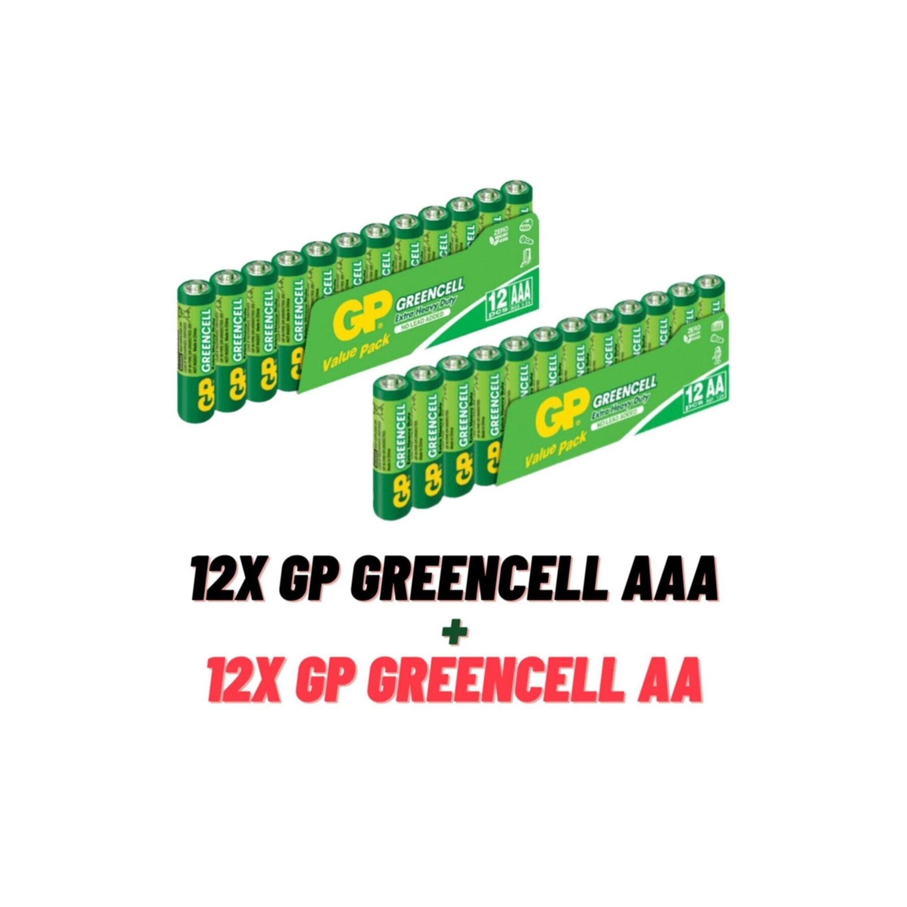 TEMU Gp 12'li Aaa Boy Ince & 12'li Aa Boy Kalem Çinko Karbon Pil