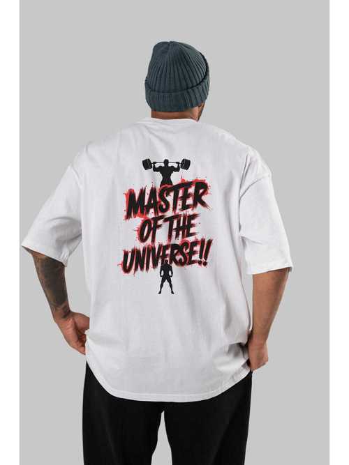 gym , spor , fitness 82 arka baskılı oversize t-shirt erkek kadın pamuk bisiklet tişort