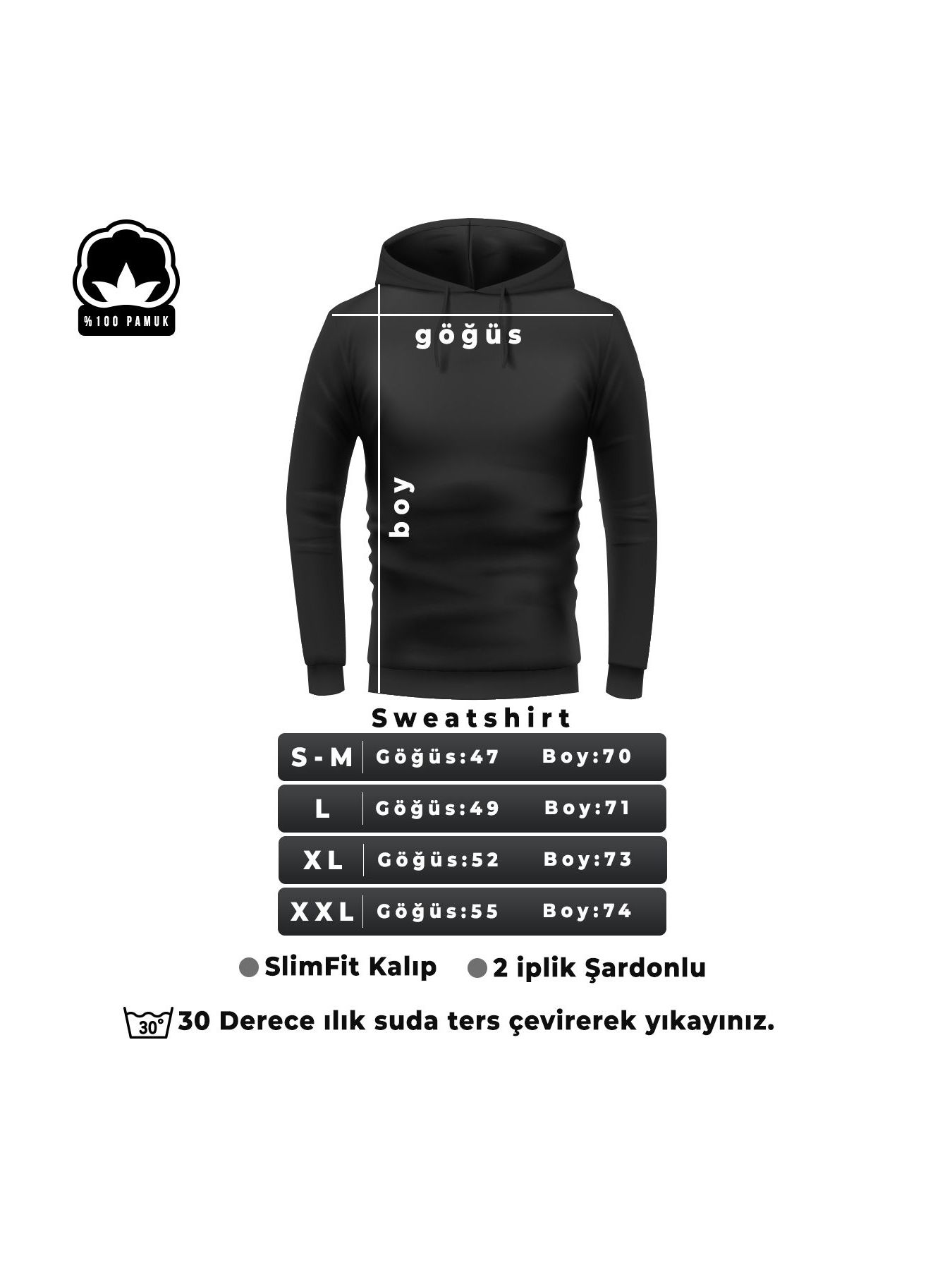 3rd package printed oversize unisex sweatshirt تفاصيل المنتج 2