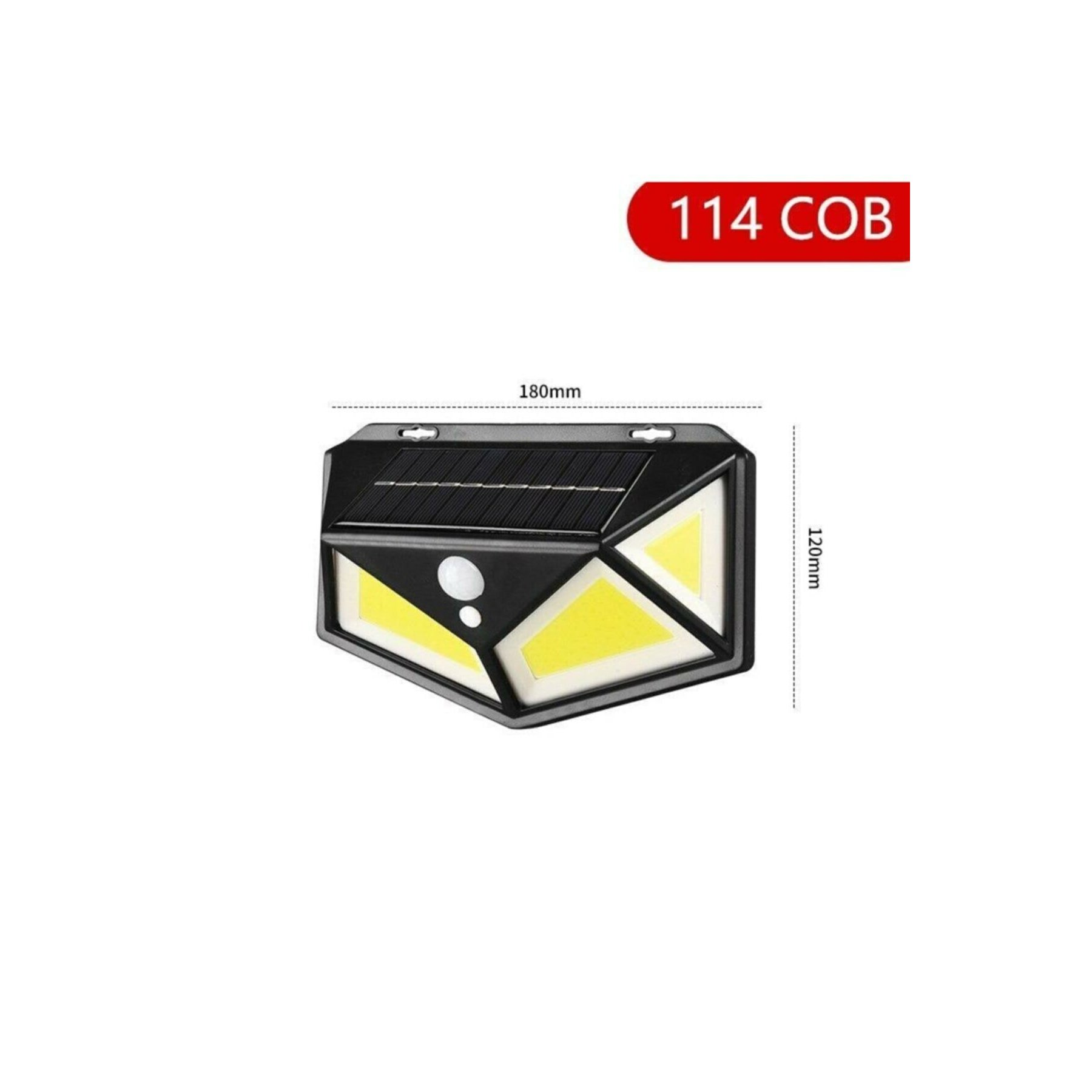 TEMU Sensörlü Bahçe Lambası 114 Led 3 Mod