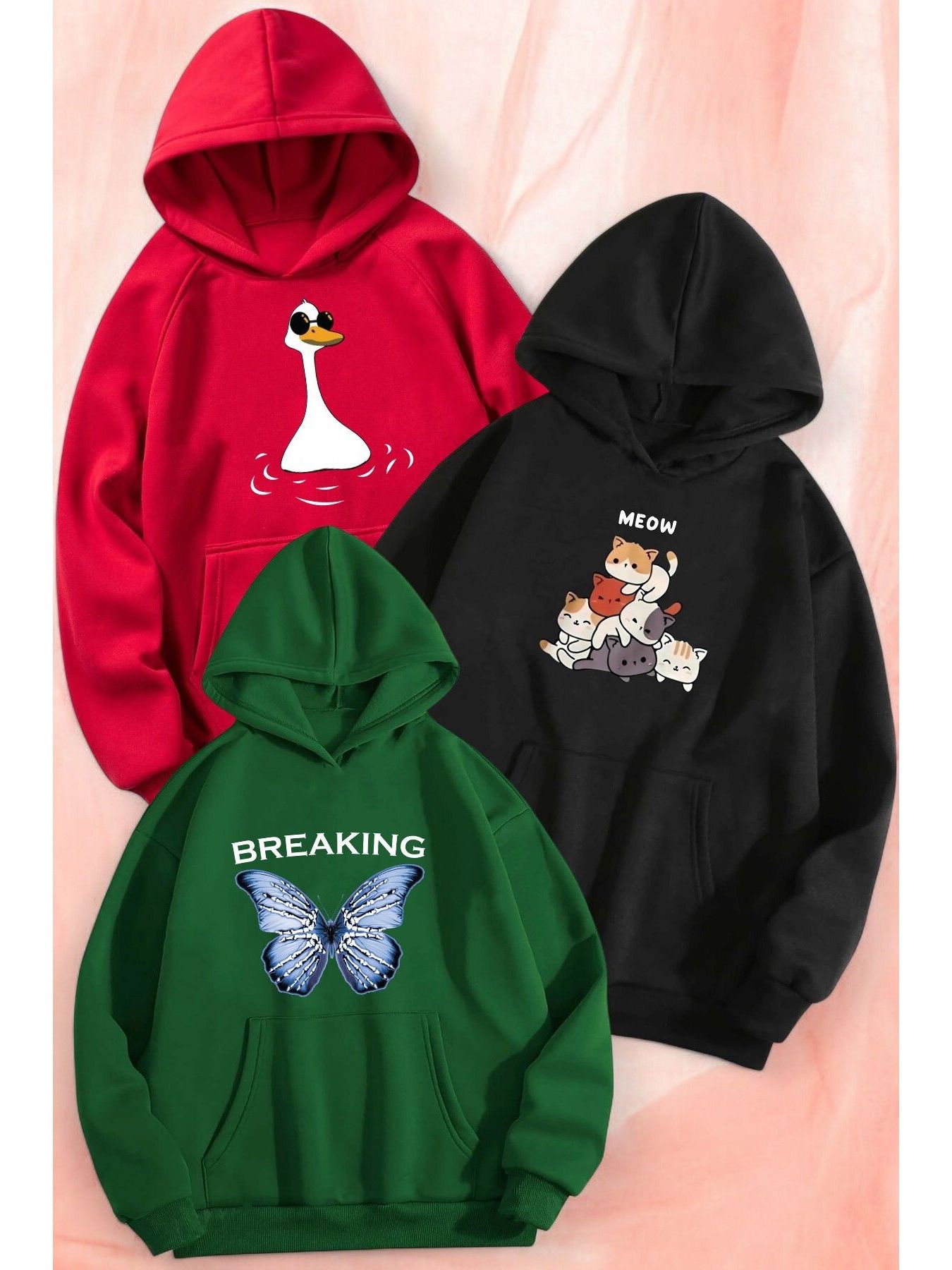 3rd package printed oversize unisex sweatshirt تفاصيل المنتج 1