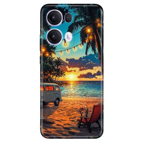 öğe resmi oppo reno 13 pro 5g ile uyumlu telefon kılıfı kamp temalı, yumuşak silikon koruyucu kılıf, darbe emici esnek arka kapak