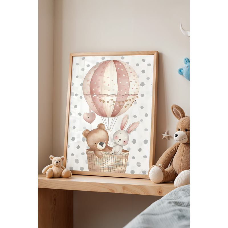 Çocuk Odası, Bebek Odası Ahşap Çerçeveli Poster, Tablo No:149: retailer-supplied image