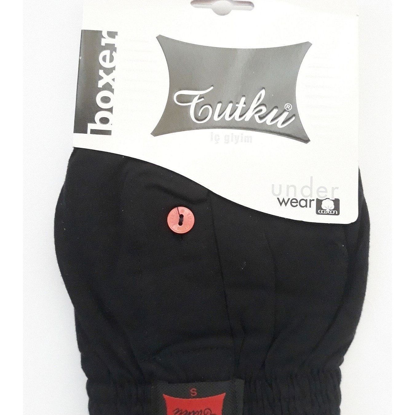 Erkek Penye Düğmeli Boxer Bordo Renk 2'li Paket %100 Pamuk: retailer-supplied image