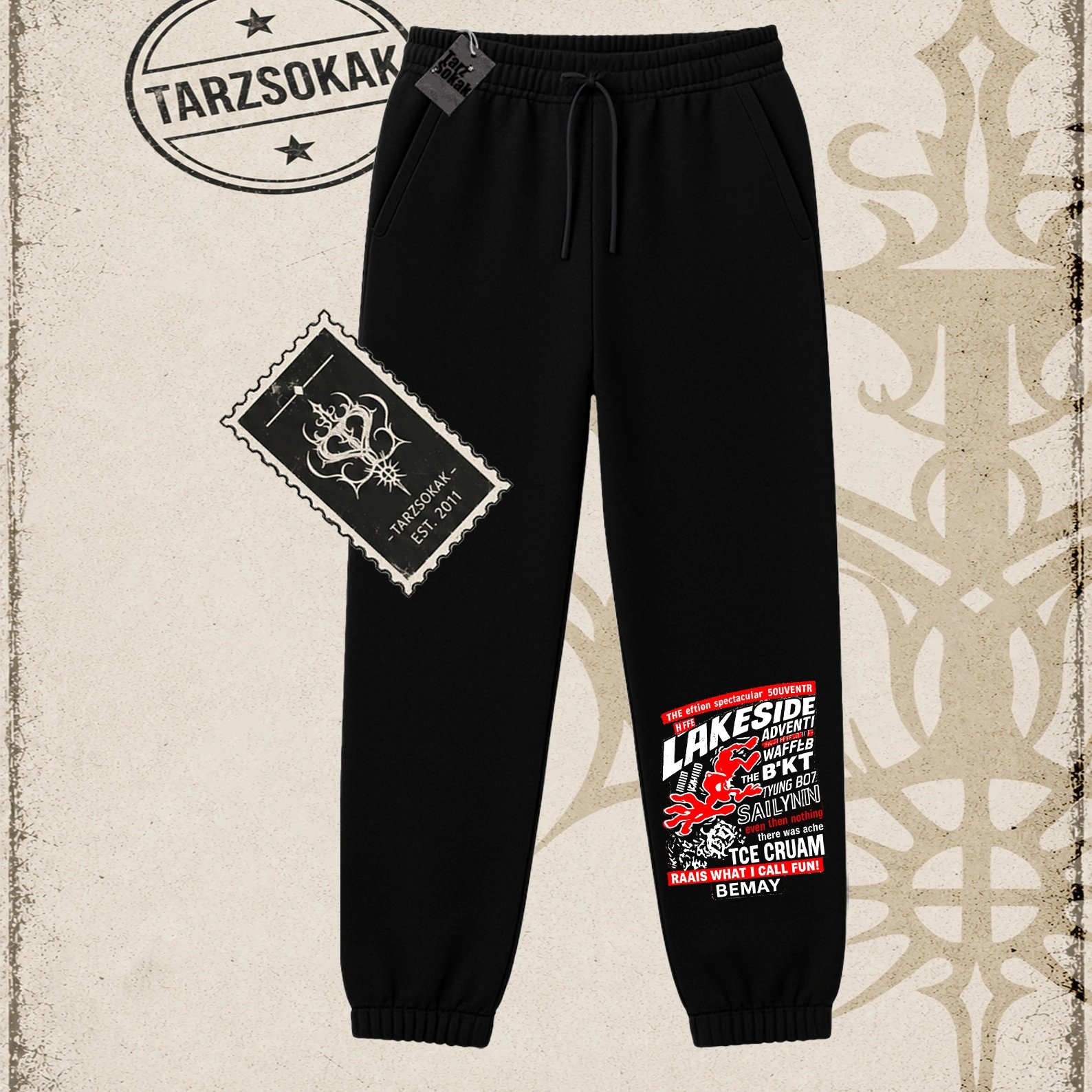 Gotik & Grunge STREETWEAR Lakeside Unisex Jogger Eşofman Altı: retailer-supplied image
